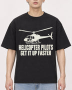 Mockup Boxy Heavyweight Tee Black male close-up 01