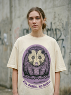 All Panic No Disco Opossum Tee – Anxiety Shirt | Teekop
