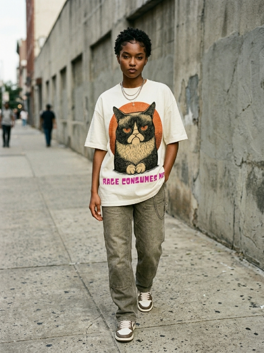 Rage Consumes Me Cat Shirt – Retro Angry Cat Tee | Teekop