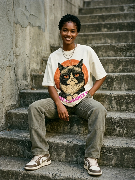 Rage Consumes Me Cat Shirt – Retro Angry Cat Tee | Teekop
