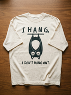 Funny Introvert Tee – "Mort" Introvert Shirt – I Hang, I Don't Hang Out | Teekop