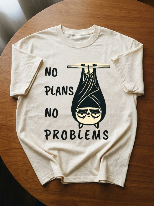 Homebody Shirt – No Plans No Problems Bat Tee | Teekop