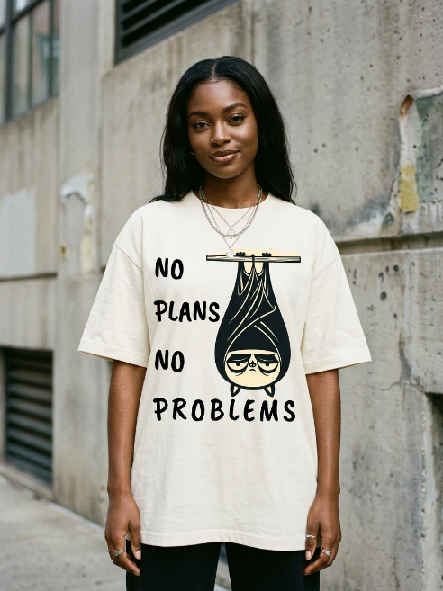 Homebody Shirt – No Plans No Problems Bat Tee | Teekop