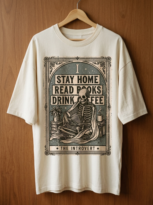 Stay Home Read Books Drink Coffee Shirt - Vintage Book Tee | Teekop