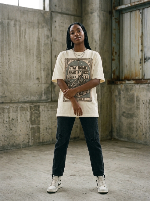 Stay Home Read Books Drink Coffee Shirt - Vintage Book Tee | Teekop