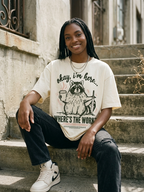 Funny Work Shirt - Okay I'm Here Where's The Work Raccoon Tee | Teekop