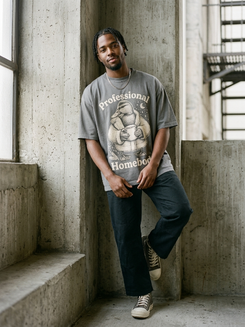 Cozy Duck Shirt - Professional Homebody Vintage Graphic Tee | Teekop