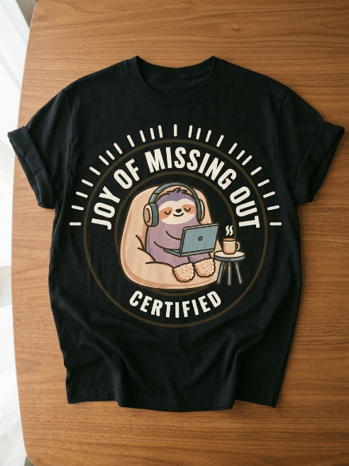 Cozy Sloth Shirt - Professional Homebody Vintage Graphic Tee | Teekop