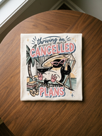 Thriving On Cancelled Plans Shirt - Funny Homebody Beach Bird Tee | Teekop