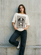 Introvert Tarot Card Shirt – Bookish Skeleton | Teekop