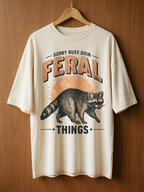 Feral Raccoon Shirt – Vintage Trash Panda Tee | Teekop