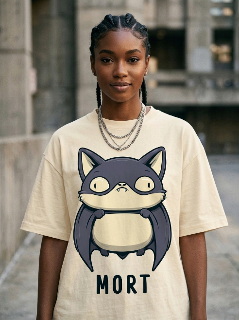 Funny Introvert Tee – "Mort" Introvert and he is scared by People. | Teekop