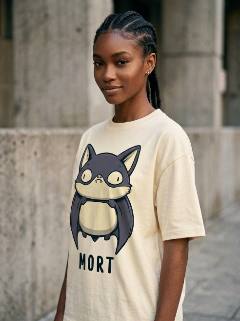 Funny Introvert Tee – "Mort" Introvert and he is scared by People. | Teekop